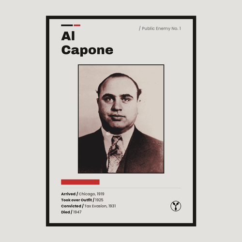 Al Capone Chicago history art print