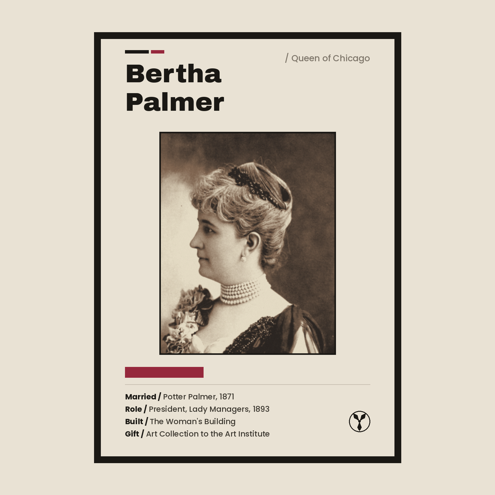 Bertha Palmer — Queen of Chicago print