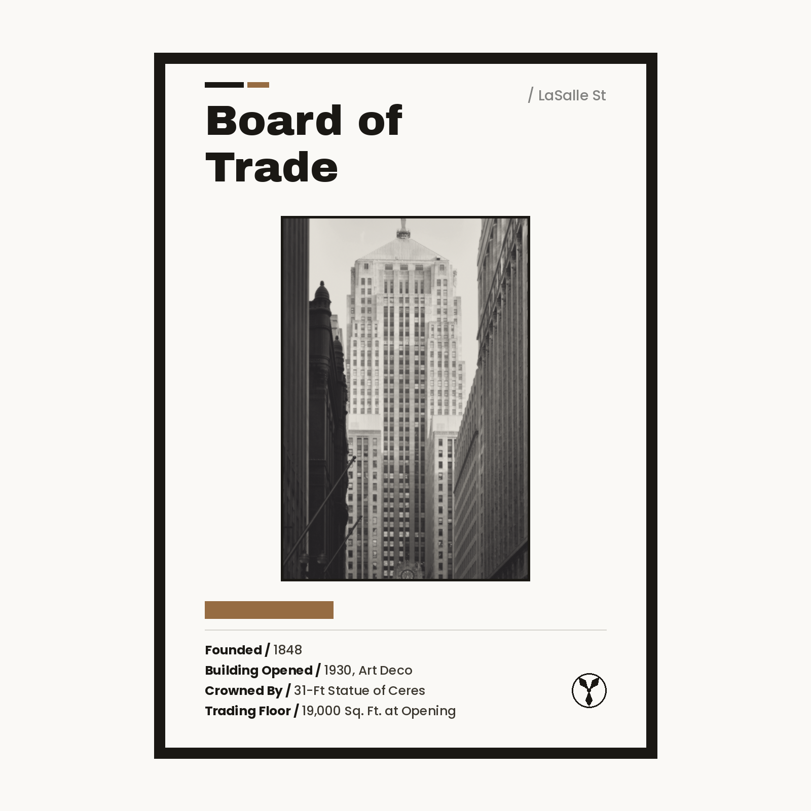 Chicago Board of Trade — LaSalle St print