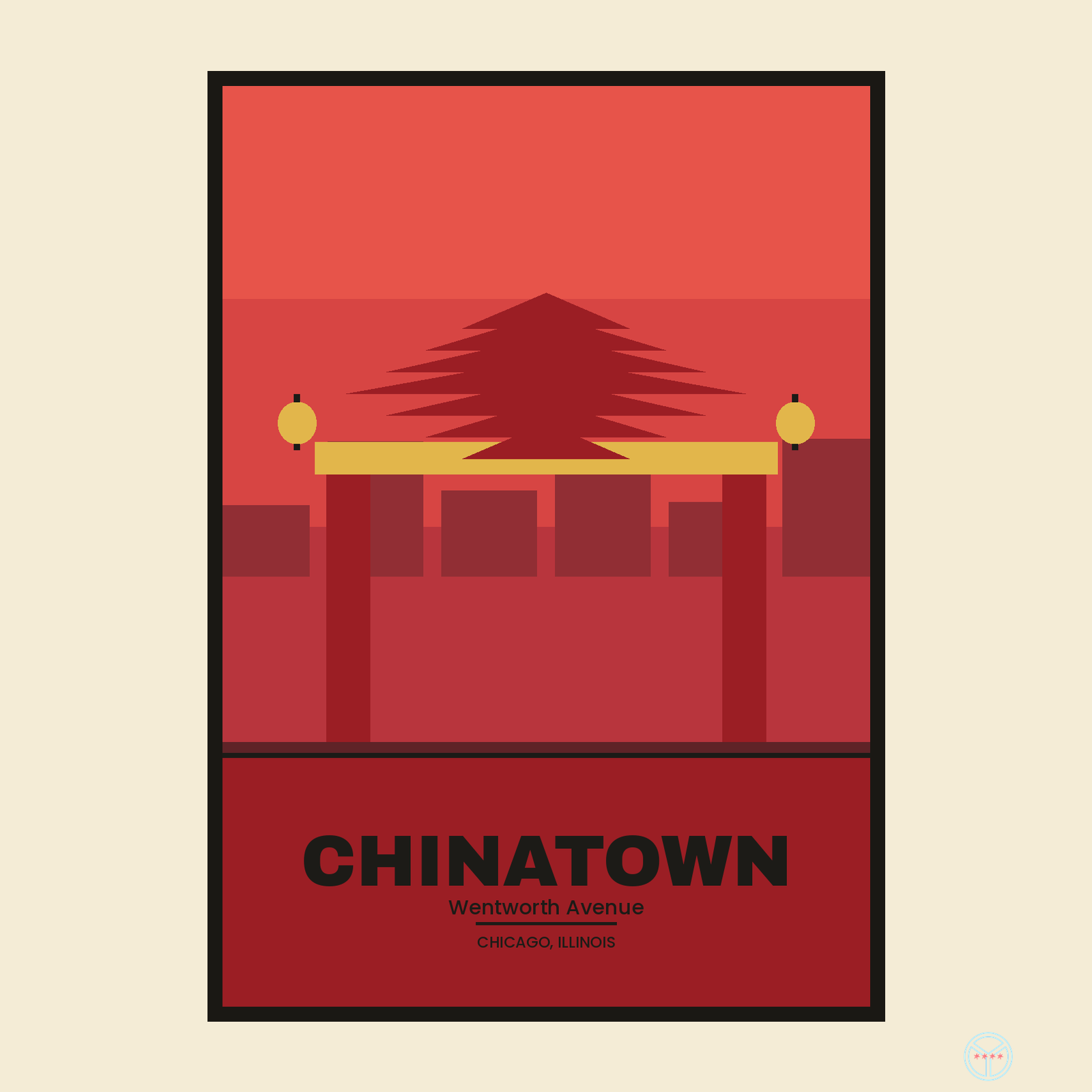 Chinatown Travel Poster