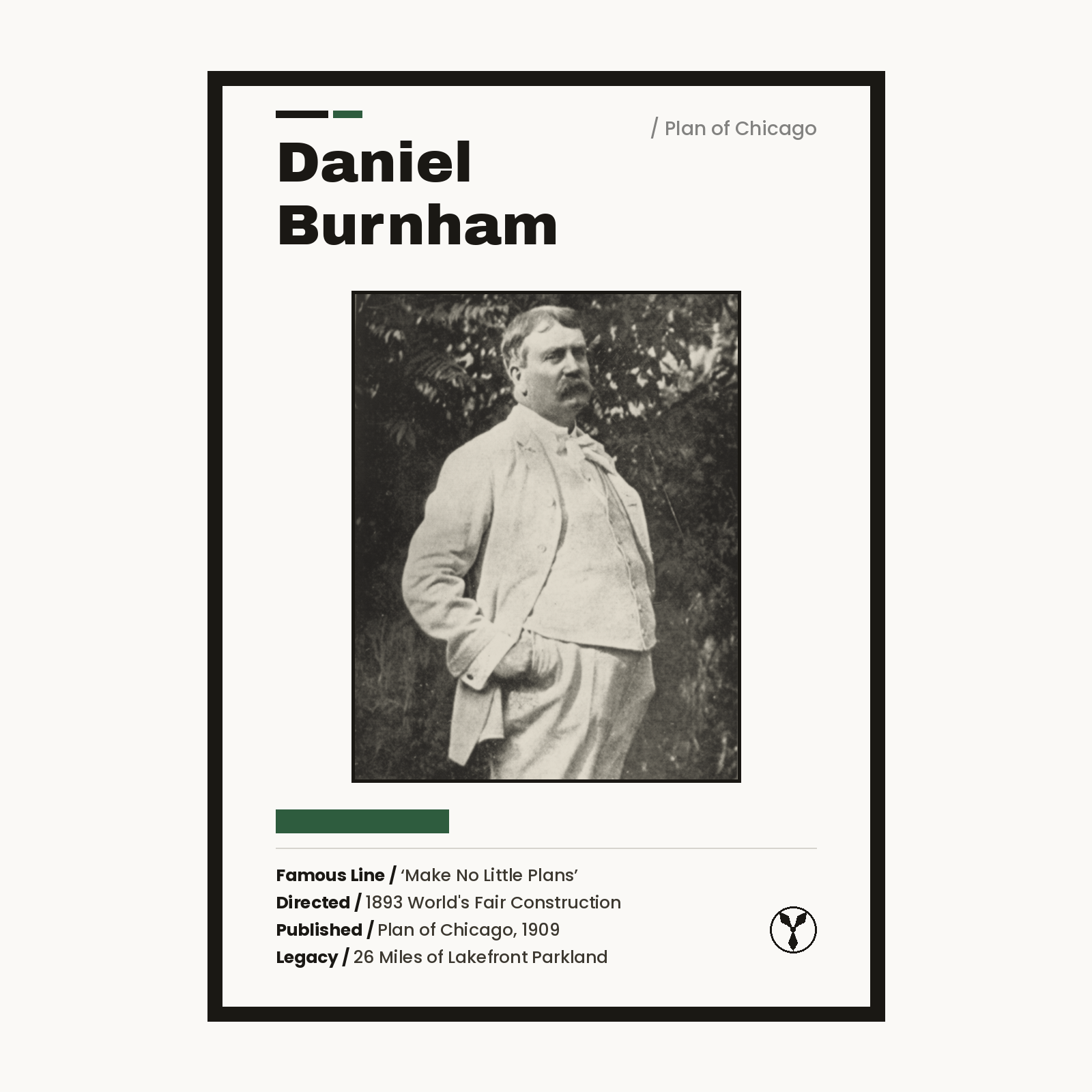 Daniel Burnham — Plan of Chicago print