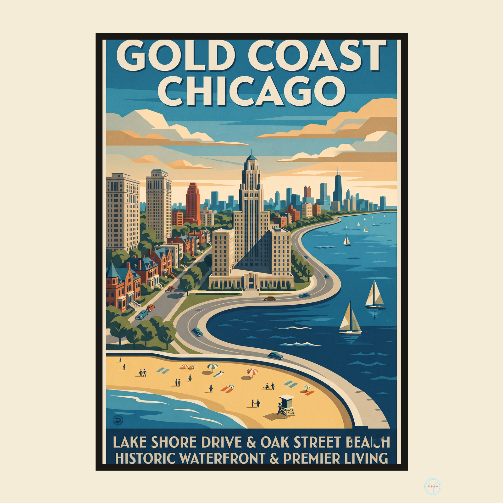 Gold Coast Travel Poster