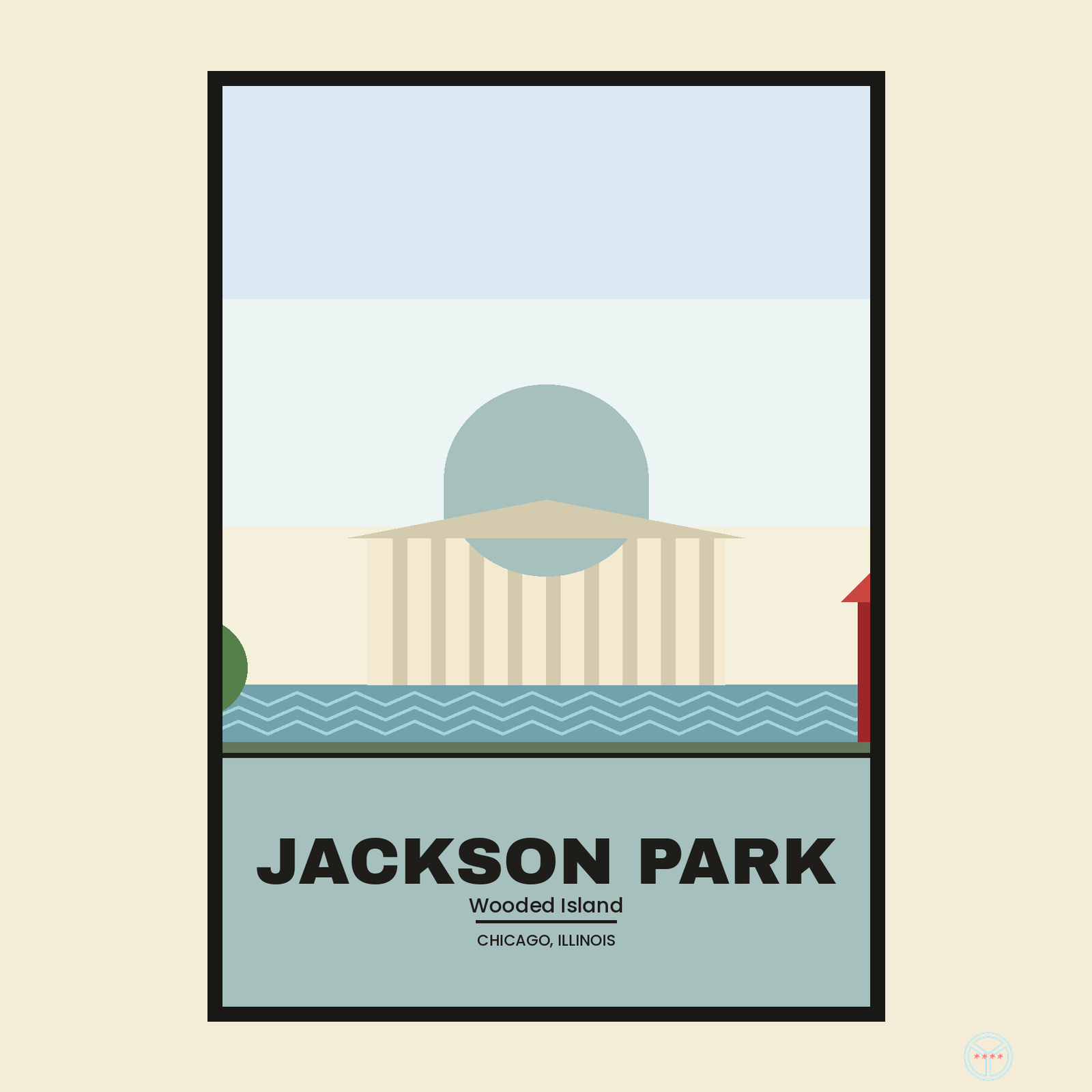 Jackson Park Travel Poster