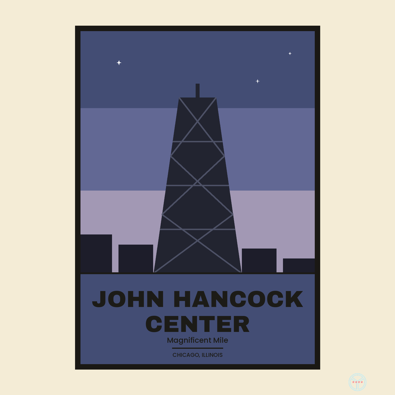 John Hancock Center Travel Poster