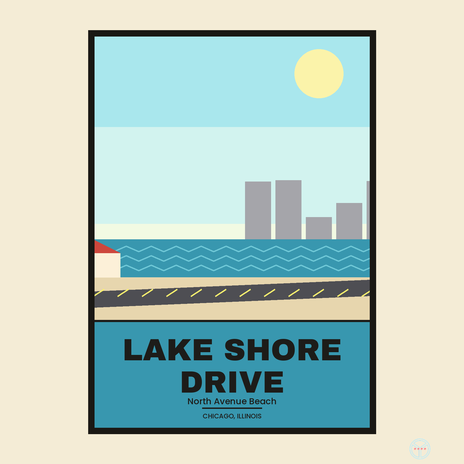 Lake Shore Drive Travel Poster