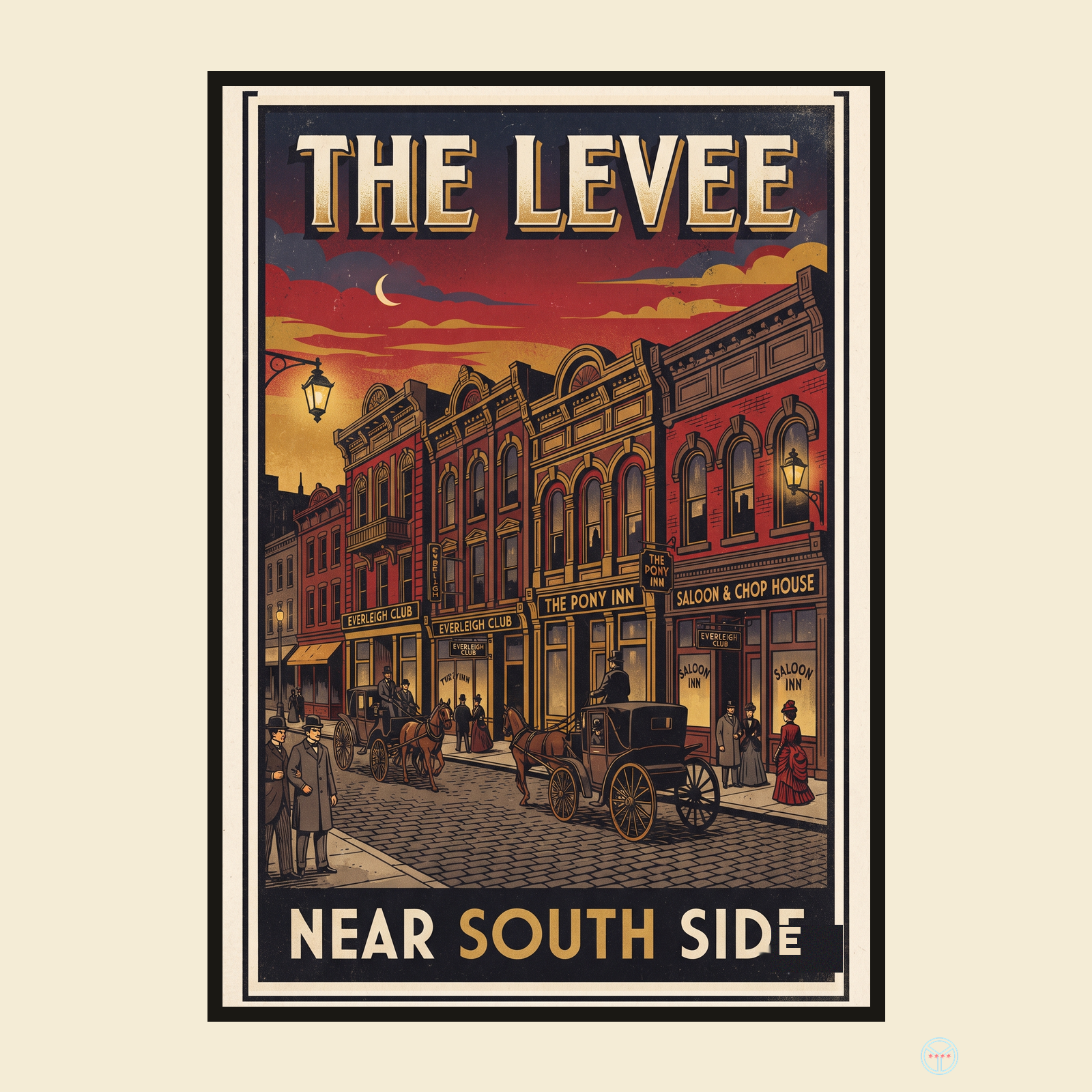 The Levee Travel Poster