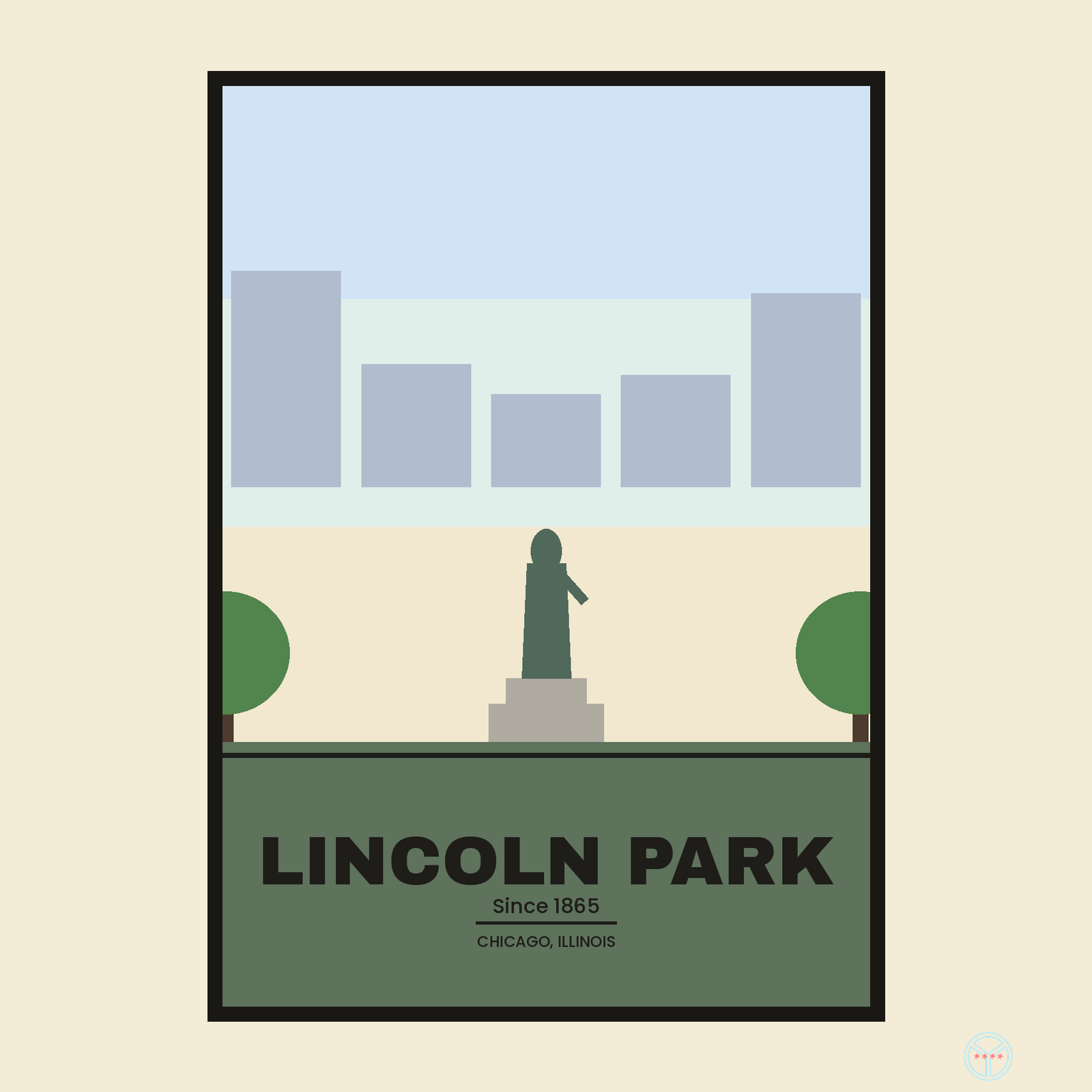 Lincoln Park Travel Poster