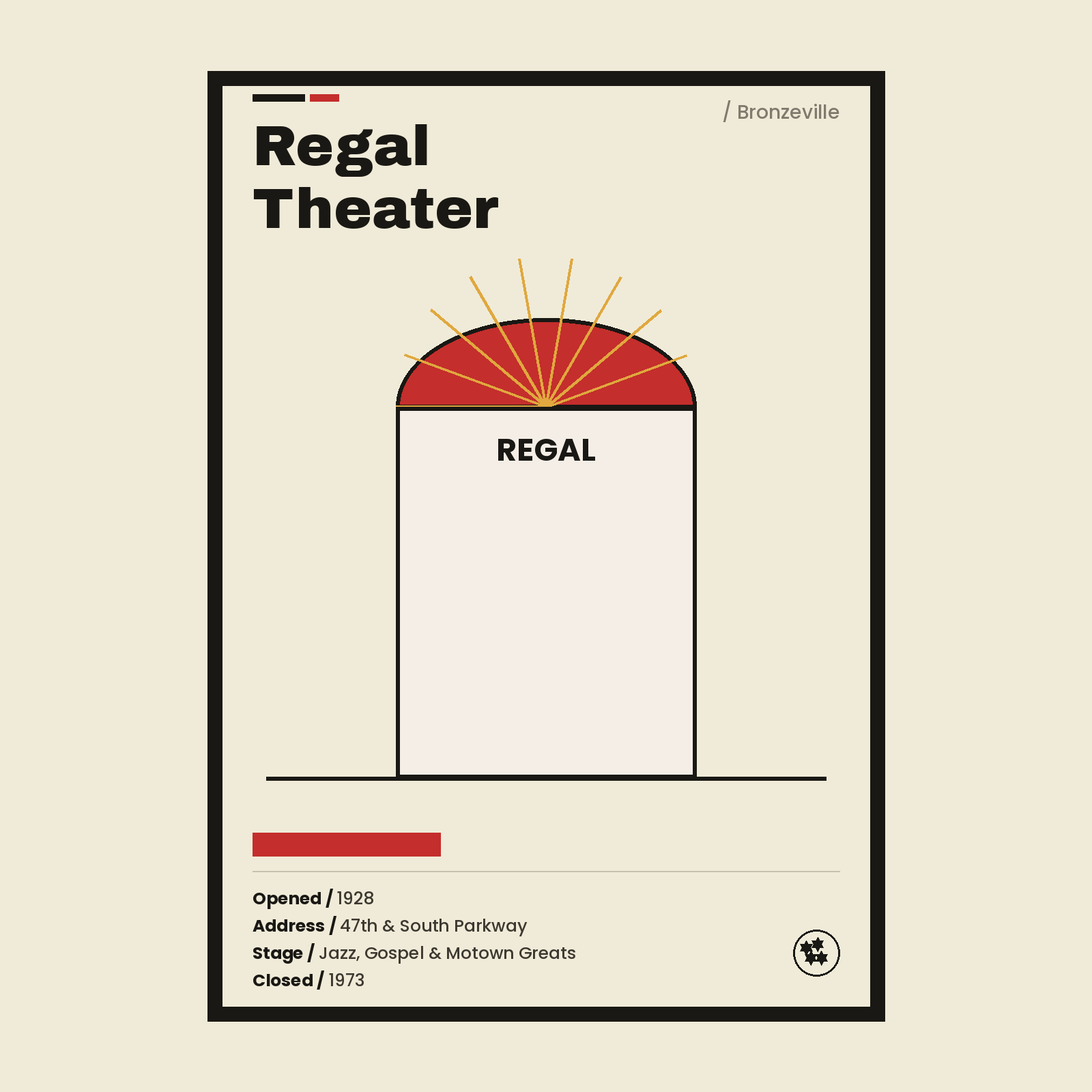 Regal Theater Chicago history art print