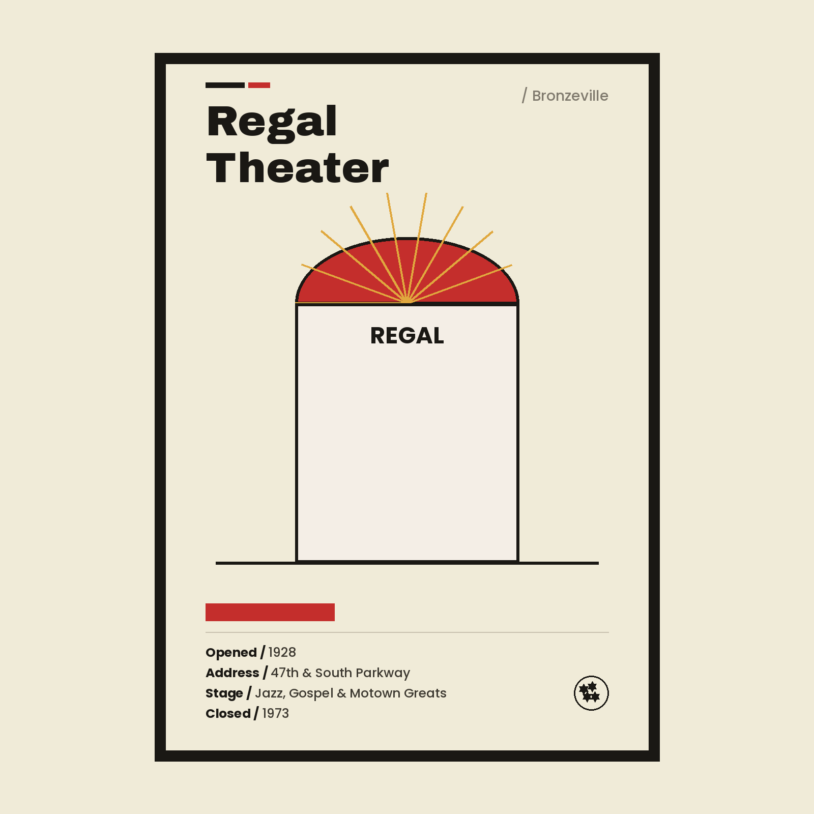 Regal Theater Chicago history art print
