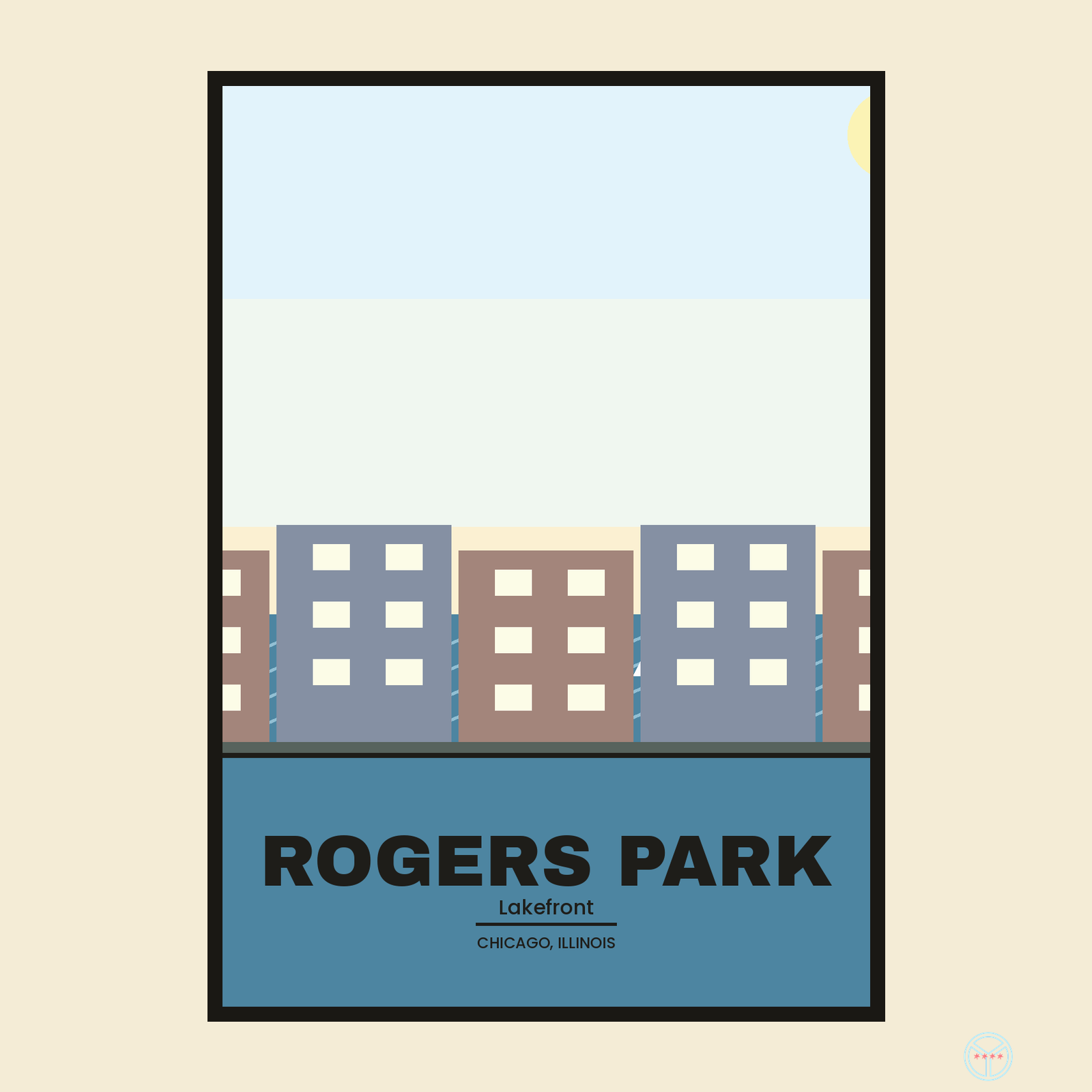 Rogers Park Travel Poster