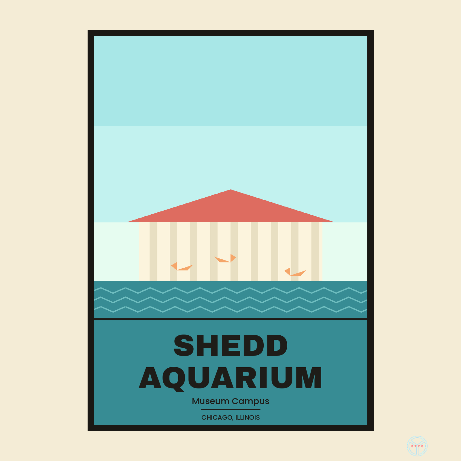 Shedd Aquarium Travel Poster