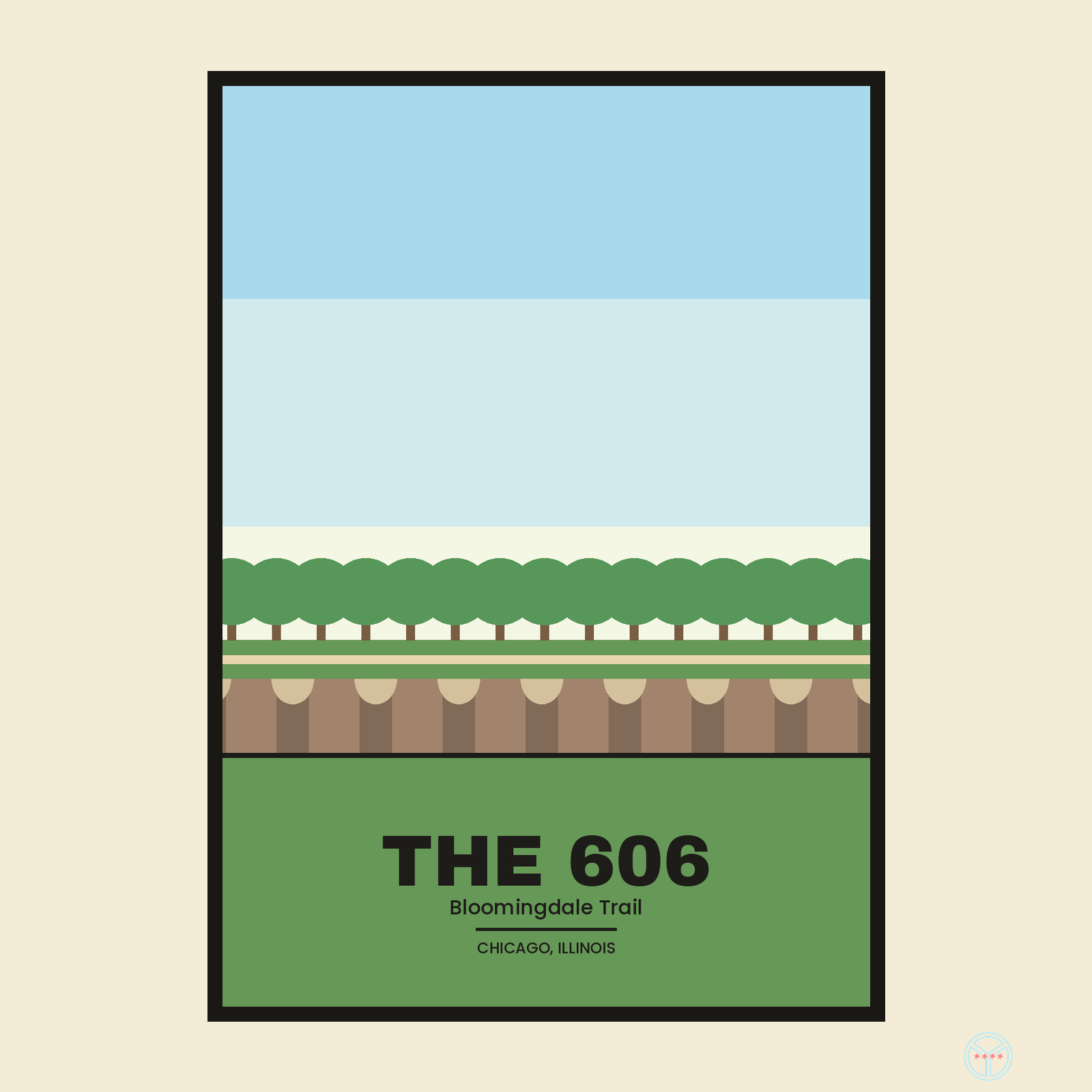 The 606 Travel Poster