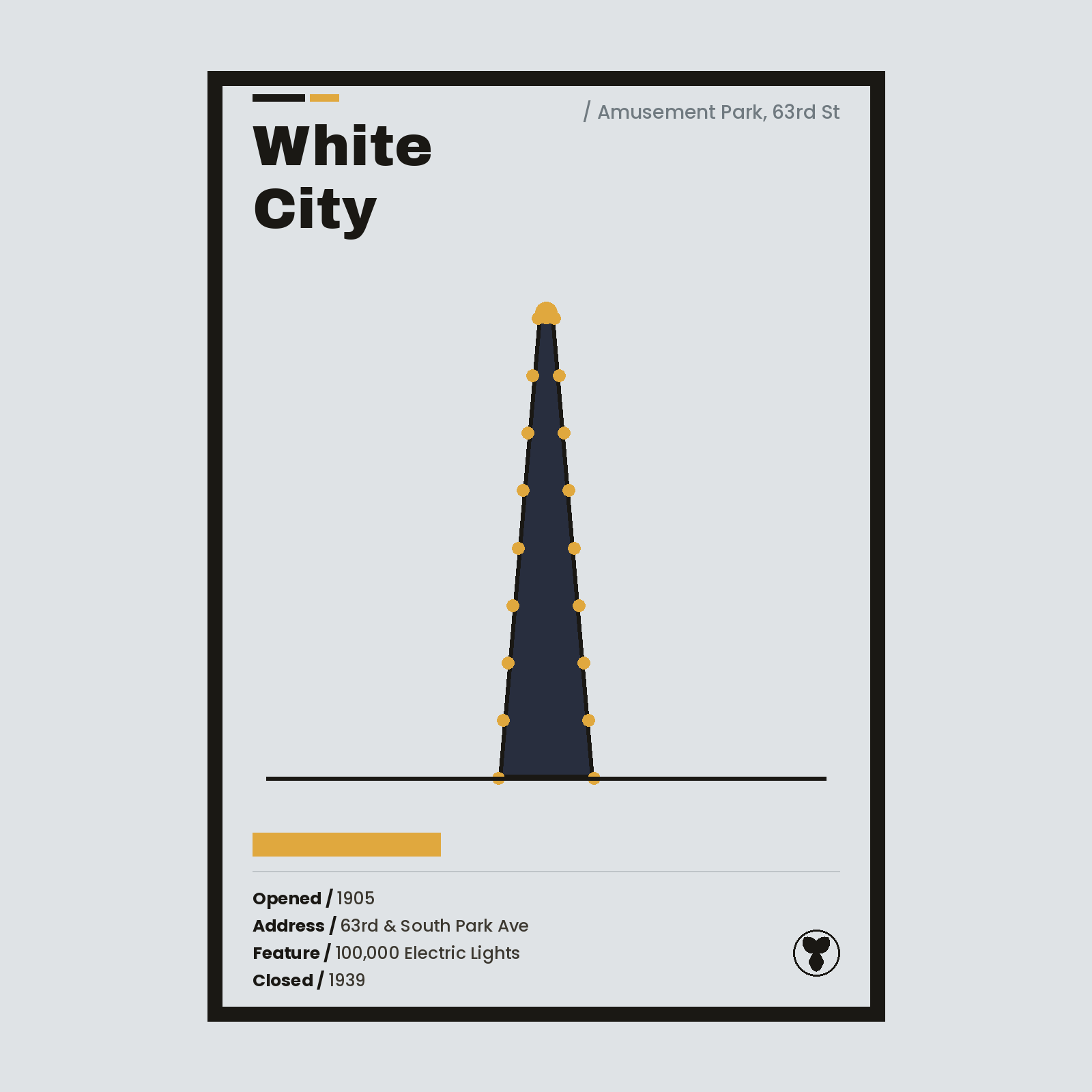 White City Chicago history art print