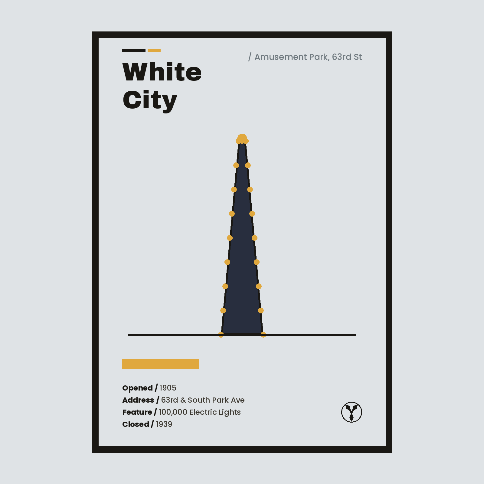 White City Chicago history art print