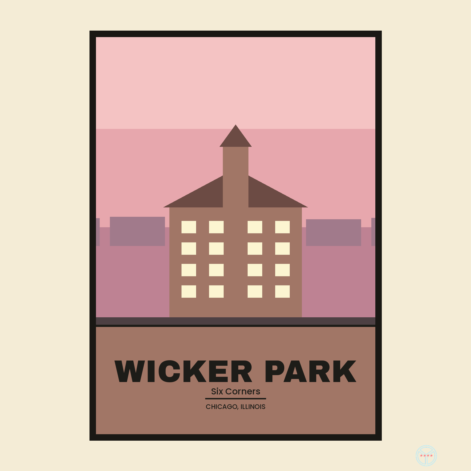 Wicker Park Travel Poster